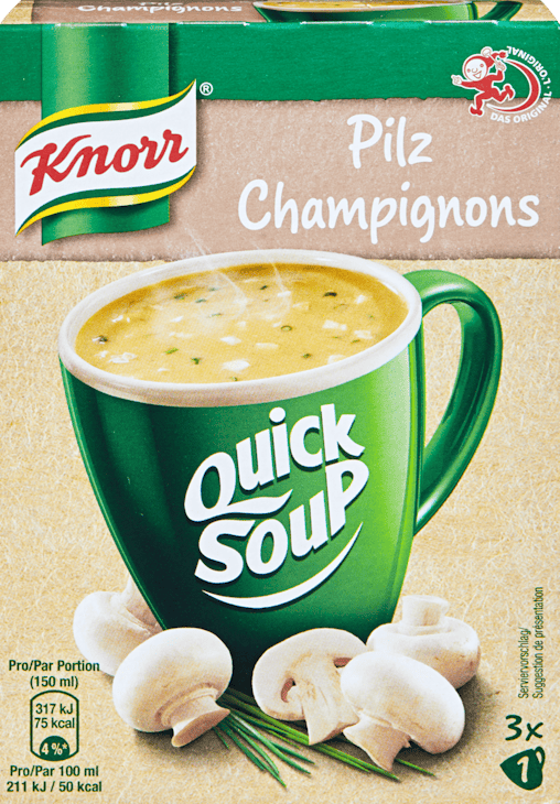 Quick Soup Champignons Knorr 
