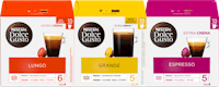 Toutes les capsules de café
Nescafé® Dolce Gusto®
en emballage individuel