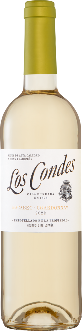 Los Condes Macabeo/Chardonnay DO Catalunya Denner | - 6 à cl 75 Weinshop Flaschen