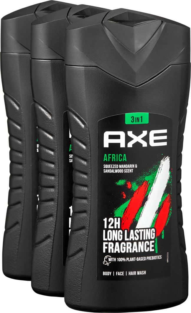 Axe Body Face Hair Wash Africa