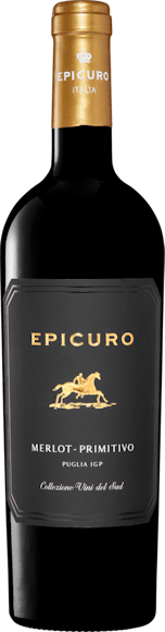 Epicuro Oro Merlot/Primitivo Puglia IGP De face