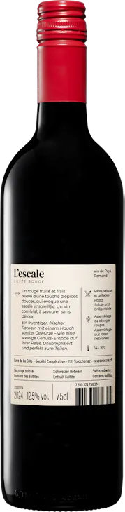 L'Escale Cuvée rouge VdP Romand