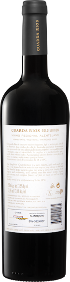 Guarda Rios Gold Edition Vinho Regional Alentejano Arrière