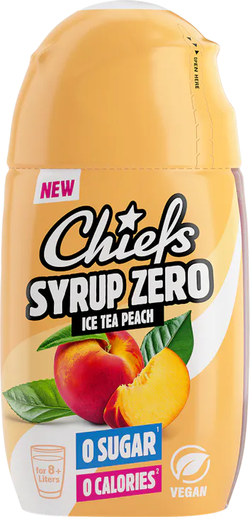 Chiefs Syrup Zero Ice Tea Peach 