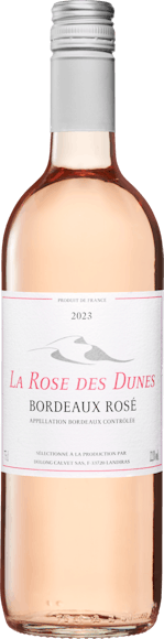 La Rose des Dunes Rosé Bordeaux AOC  De face