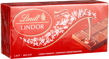 Tablette de chocolat Lindor Lait Lindt