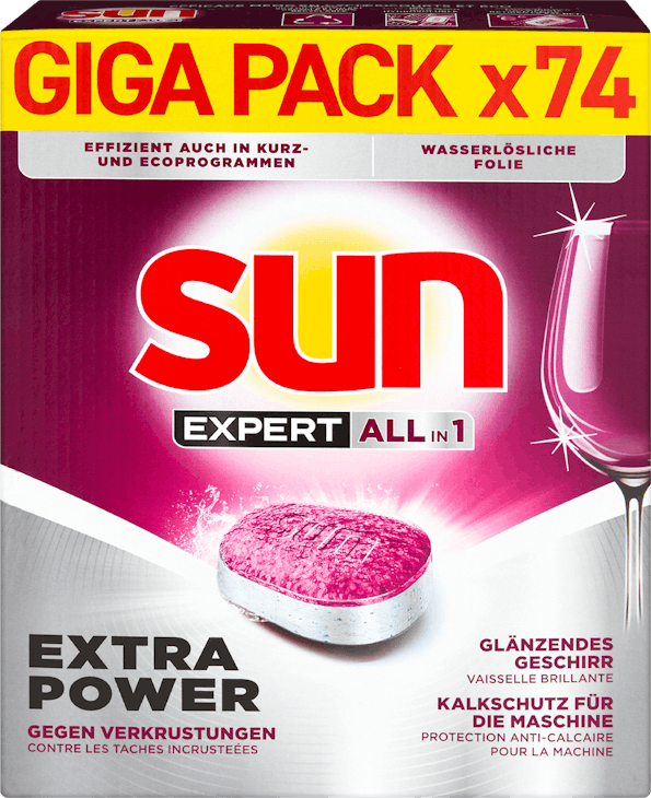 Sun Expert All in 1 Geschirrspültabs Extra Power