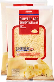 Denner Reibkäse Gruyère AOP & Emmentaler AOP Denner Reibkäse Gruyère AOP & Emmentaler AOP