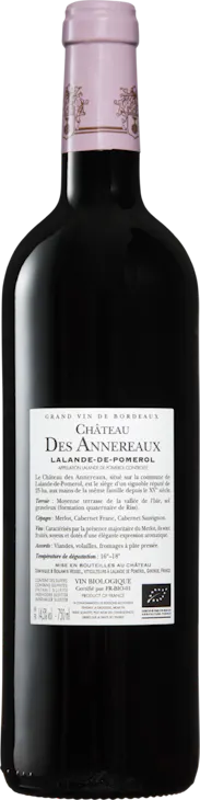 Château des Annereaux Lalande-de-Pomerol AOC
