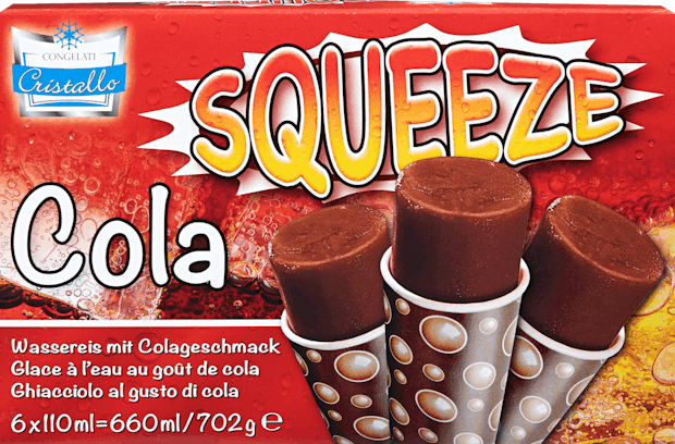 Glace à l'eau Squeeze Cristallo