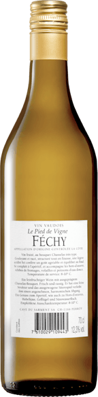 Le Pied de Vigne Féchy AOC La Côte (Rückseite)