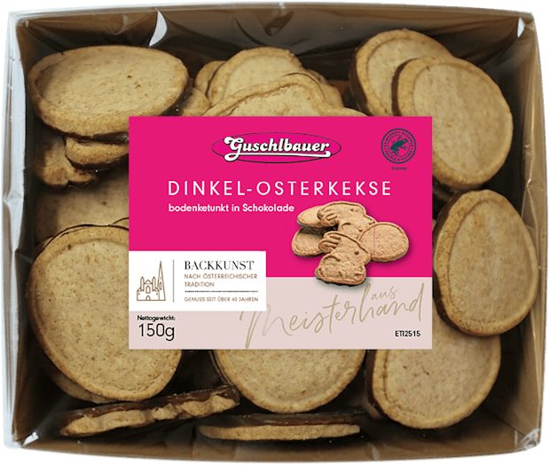 Biscotti pasquali coniglietto e uovo Guschlbauer