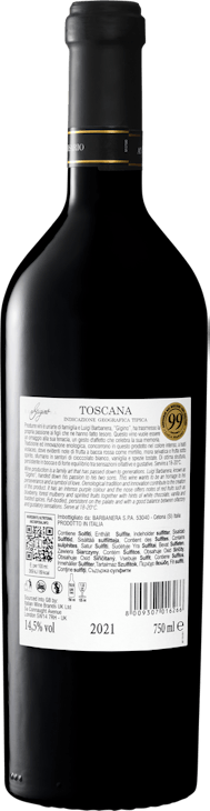 Barbanera Gigino 80° Anniversario Rosso Toscana IGT