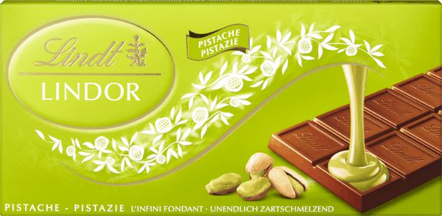 Tablette de Chocolat Lindt Lindor Pistache