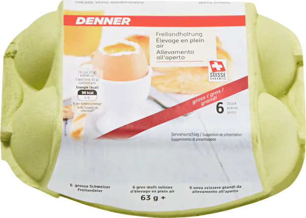 Denner grosse Schweizer Freilandeier