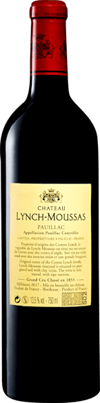 Château Lynch-Moussas 5e Grand Cru Classé Pauillac AOC (Rückseite)