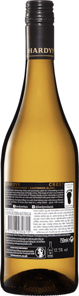 Hardys Crest Chardonnay/Sauvignon Blanc (Rückseite)