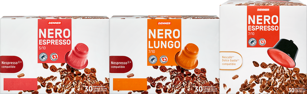 Alle Denner Nero Kaffeekapseln im Einzelpack