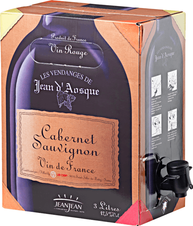 Cabernet Sauvignon Bag in Box 300cl Vin de Pays d’Oc