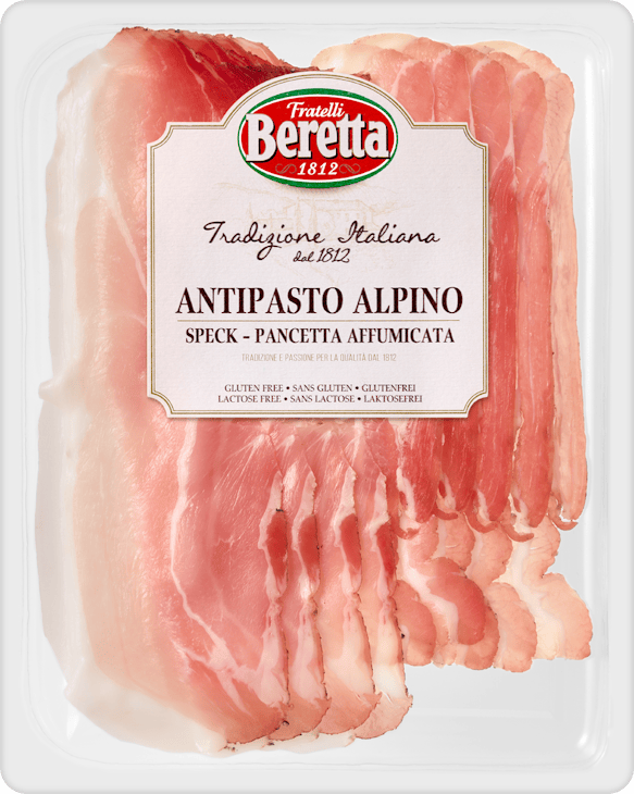 Lard fumé Antipasto Alpino Beretta