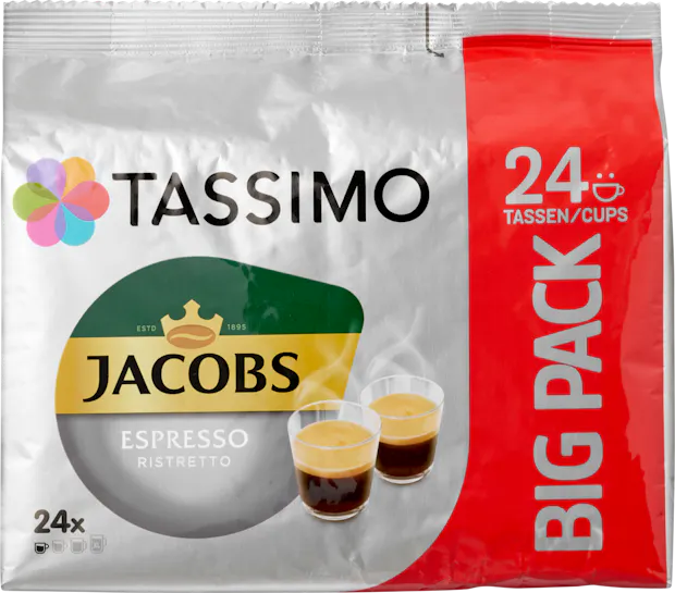 Capsule di caffè Tassimo Espresso Ristretto Jacobs
