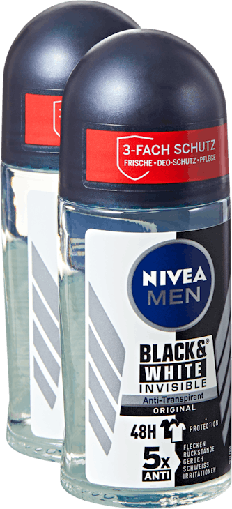 Déodorant roll-on Black & White Invisible Original Nivea Men