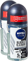 Deodorante roll-on Black & White Invisible Original Nivea Men
