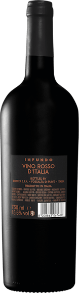 Infundo Cuvée 15 Vino Rosso d’Italia  (Rückseite)