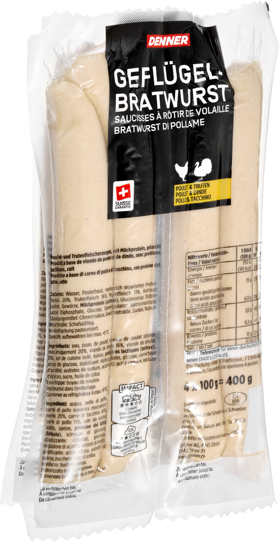 Denner Geflügelbratwurst