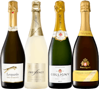 su tutti gli champagne
e gli spumanti