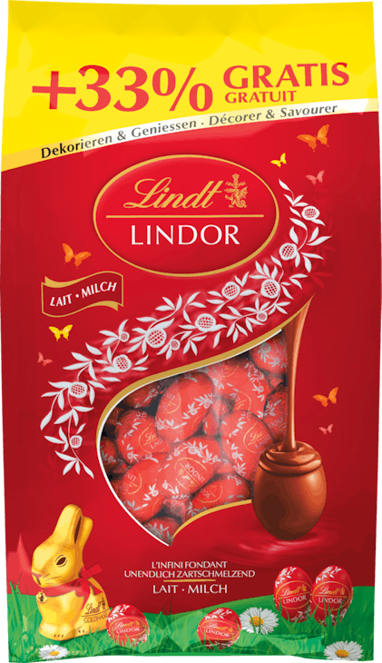 Petits œufs en chocolat Lindor Lait Lindt